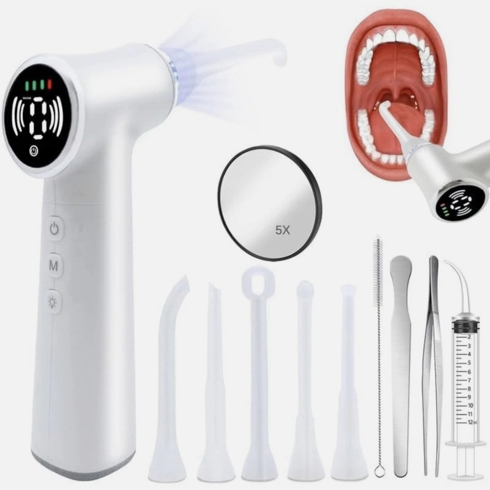 White Dental Cleaning Kit with Tools